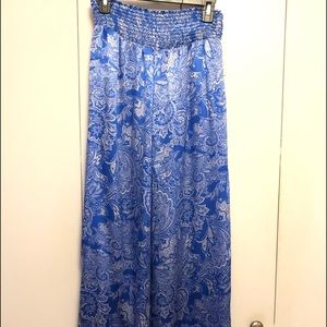 Moon & Meadow Women 100% SILK Wide-Leg Pant